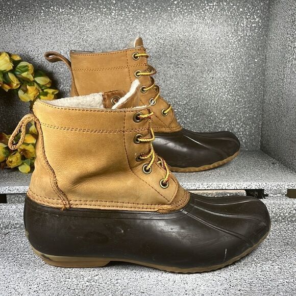 Field & Stream Merrimac Rain Boots Waders Leather and Rubber Shoes Bean Boots - Picture 2 of 7